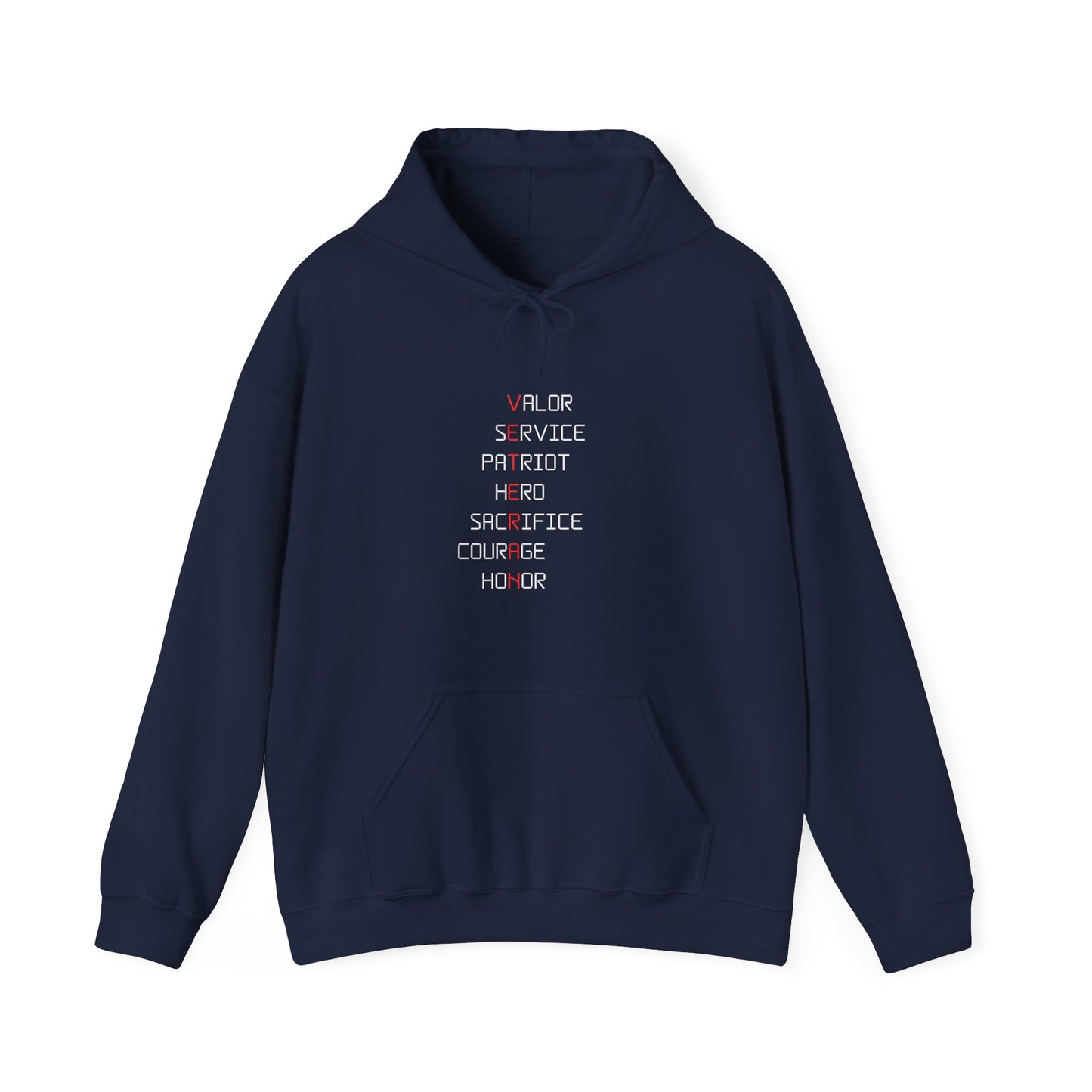 Veteran, Unisex Hoodie [FOREVER PROUD, ALWAYS STRONG]